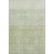 5' X 8' Sage And Ivory Geometric Washable Area Rug With UV Protection