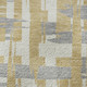 3' X 5' Gold Ivory And Gray Striped Washable Area Rug With UV Protection