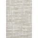5' X 8' Ivory And Tan Striped Washable Area Rug With UV Protection