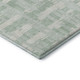 3' X 5' Mint Green And Ivory Striped Washable Area Rug With UV Protection