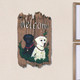 13" X 8" Brown Black And Yellow Dog Welcome Polyresin Wall Decor