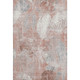 10' X 14' Salmon And Ivory Floral Washable Area Rug With UV Protection