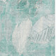 3' X 5' Teal And Ivory Floral Washable Area Rug With UV Protection