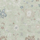 10' X 14' Artichoke Green Brown And Blue Floral Washable Area Rug With UV Protection