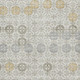 10' X 14' Ivory Gold And Gray Geometric Washable Area Rug With UV Protection