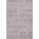 9' X 12' Plum And Gray Geometric Washable Area Rug With UV Protection