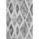 8' X 10' Gray And Silver Geometric Washable Area Rug With UV Protection