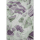 5' X 8' Artichoke Green Lavender And Ivory Abstract Washable Area Rug With UV Protection