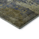 8' X 10' Khaki And Blue Abstract Washable Area Rug With UV Protection