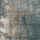 5' X 8' Rust And Teal Abstract Washable Area Rug With UV Protection