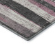 5' X 8' Blush And Gray Striped Washable Area Rug With UV Protection
