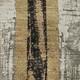 9' X 12' Taupe Gold And Gray Striped Washable Area Rug With UV Protection