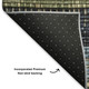 9' X 12' Blue Brown And Green Striped Washable Area Rug With UV Protection