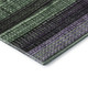 9' X 12' Purple And Green Striped Washable Area Rug With UV Protection