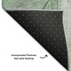 3' X 5' Green And Gray Geometric Washable Area Rug With UV Protection