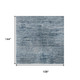 9' X 12' Denim Blue And Sky Blue Abstract Washable Area Rug With UV Protection