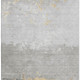 3' X 5' Gold And Gray Abstract Washable Area Rug With UV Protection