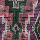 10' X 14' Blush Green And Ivory Ikat Washable Area Rug With UV Protection