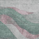 3' X 5' Sage And Mauve Abstract Washable Area Rug With UV Protection