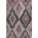 8' X 10' Blush And Gray Ikat Washable Area Rug With UV Protection