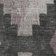 10' X 14' Lavender And Gray Ikat Washable Area Rug With UV Protection