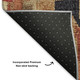 8' X 10' Rust Beige And Charcoal Ikat Washable Area Rug With UV Protection