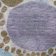 3' X 5' Khaki Blue And Purple Geometric Washable Area Rug With UV Protection