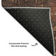 10' X 14' Rust And Copper Abstract Washable Area Rug With UV Protection