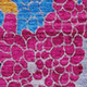 10' X 14' Blush Blue And Yellow Geometric Washable Area Rug With UV Protection