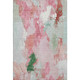 9' X 12' Blush Green And Ivory Abstract Washable Area Rug With UV Protection