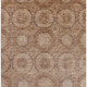 5' X 8' Copper And Beige Abstract Geometric Washable Area Rug With UV Protection