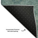 5' X 8' Teal And Aqua Abstract Geometric Washable Area Rug With UV Protection