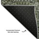 9' X 12' Olive Green And Beige Abstract Geometric Washable Area Rug With UV Protection