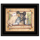 Bear Necessities Getting Ready Black Framed Print Wall Art