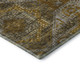 3' X 5' Brown Gold And Beige Abstract Geometric Washable Area Rug With UV Protection