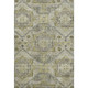 5' X 8' Khaki Beige And Gray Abstract Geometric Washable Area Rug With UV Protection