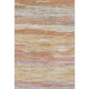 10' X 14' Salmon Gold And Gray Abstract Washable Area Rug With UV Protection