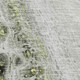 8' X 10' Artichoke Green Gray And Silver Abstract Washable Area Rug With UV Protection