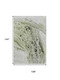 9' X 12' Artichoke Green Gray And Silver Abstract Washable Area Rug With UV Protection