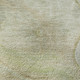5' X 8' Linen Ivory And Green Abstract Washable Area Rug With UV Protection
