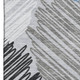 9' X 12' Blue Ivory And Gray Geometric Washable Area Rug With UV Protection