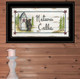 Nature Calls 2 Black Framed Bathroom Wall Art