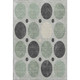 5' X 8' Sage Charcoal And Ivory Geometric Washable Area Rug With UV Protection