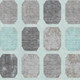 8' X 10' Teal Gray And Ivory Geometric Washable Area Rug With UV Protection