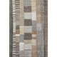 5' X 8' Brown Ivory And Gray Geometric Washable Area Rug With UV Protection