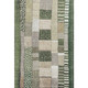 8' X 10' Olive Green Beige And Ivory Geometric Washable Area Rug With UV Protection