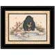 Gone Fishing 2 Black Framed Print Wall Art