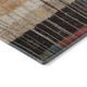 3' X 5' Beige Red And Blue Striped Washable Area Rug With UV Protection
