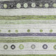 3' X 5' Artichoke Green Purple And Ivory Striped Washable Area Rug With UV Protection