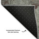 8' X 10' Gray Copper And Silver Oriental Washable Area Rug With UV Protection
